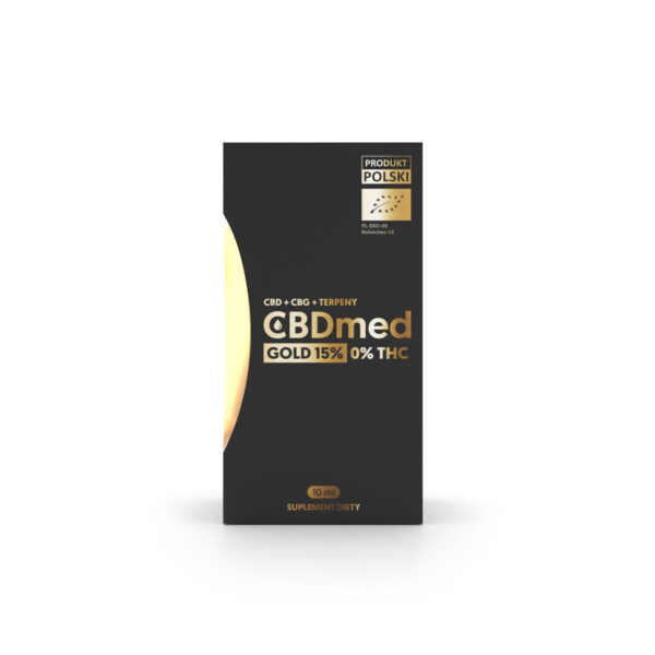 CBDmed Gold 15% – olej konopny z 1500 mg CBD i naturalnymi terpenami