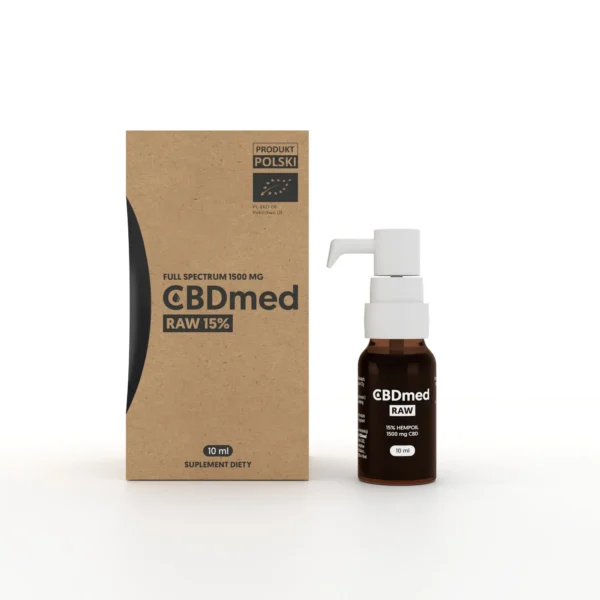 CBDmed Olejek konopny 15% HempOIL – 1500 mg CBD, naturalna suplementacja