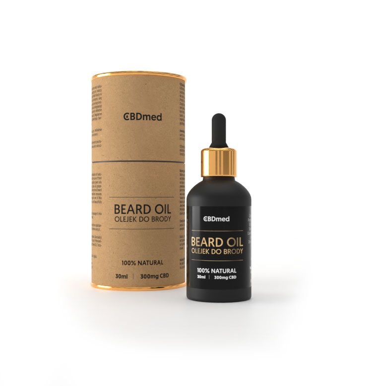Olejek do brody CBDmed 300 mg CBD 30 ml – naturalna pielęgnacja brody z CBD