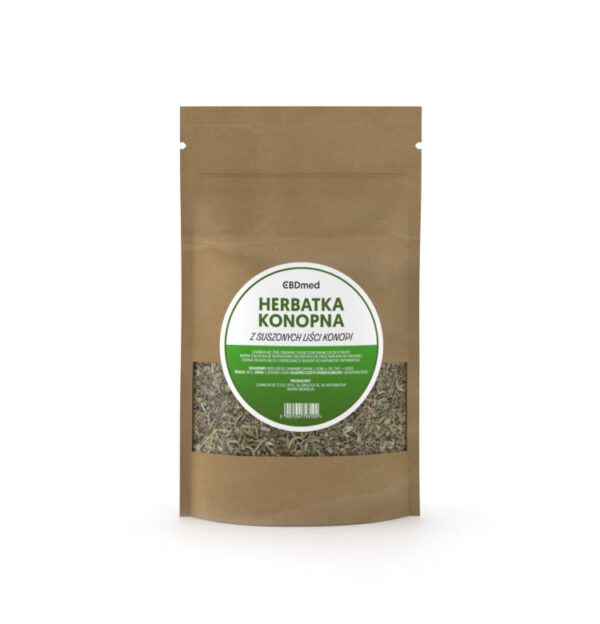 CBDmed herbata konopna 50 g – naturalna mieszanka z suszonych liści i kwiatów konopi