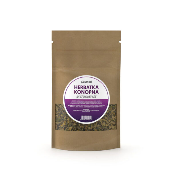 CBDmed herbata konopna 50 g – naturalna mieszanka z suszonych liści i kwiatów konopi