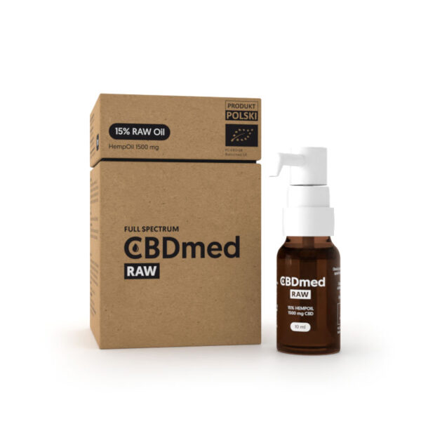 CBDmed Olejek konopny 15% HempOIL – 1500 mg CBD, naturalna suplementacja