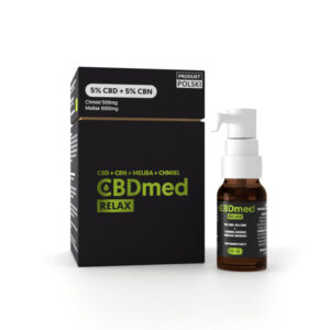 CBDmed Relax 5% CBD + 5% CBN – naturalny olejek z chmielem i melisą dla relaksu i wyciszenia