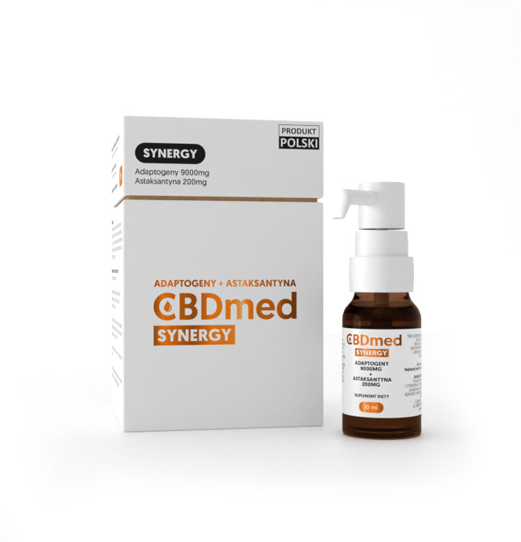 CBDmed Synergy – Ashwagandha, Gotu Kola, Brahmi i astaksantyna w naturalnym suplemencie