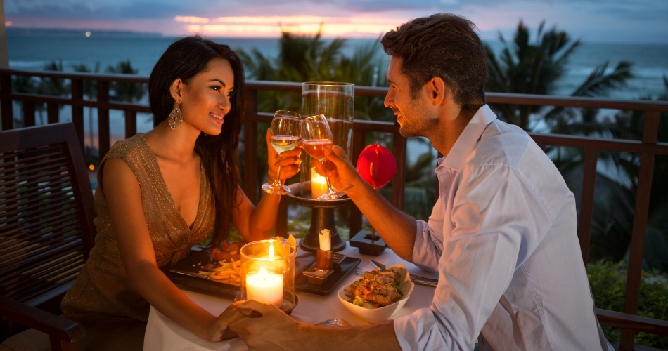 Romantyczna kolacja we dwoje podczas Walentynek